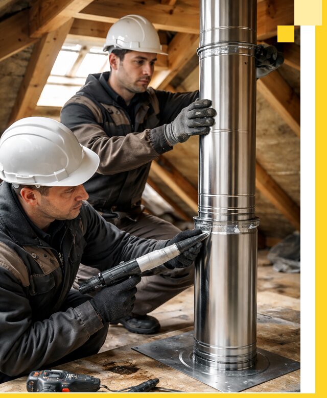Монтаж дымоходов для каминов в Кохме с гарантией качества