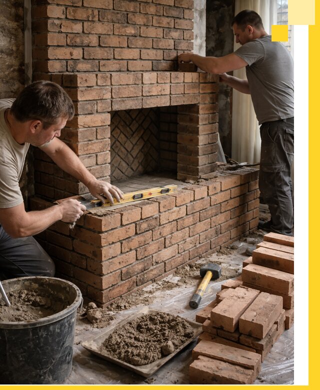 Изготовление и установка кирпичных каминов в Кохме