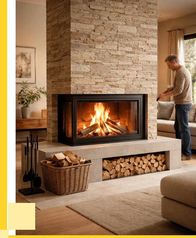 Дровяной камин под ключ в Кохме от 207760 р. | ЭриданКхм