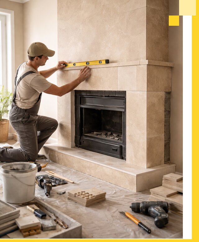 Установка и монтаж каминов в частном доме под ключ в Кохме