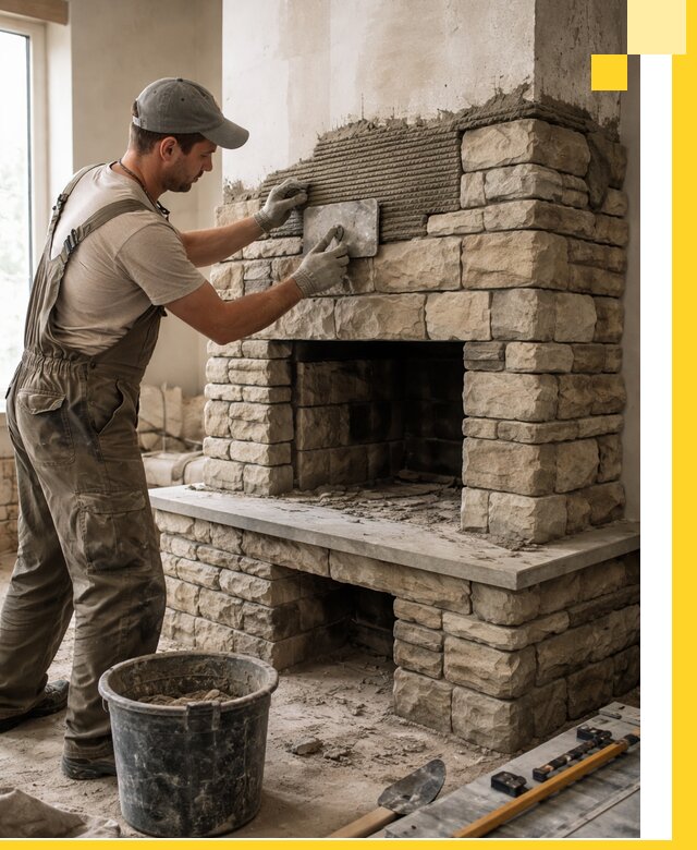 Строительство каминов под ключ в Кохме от проектирования до монтажа