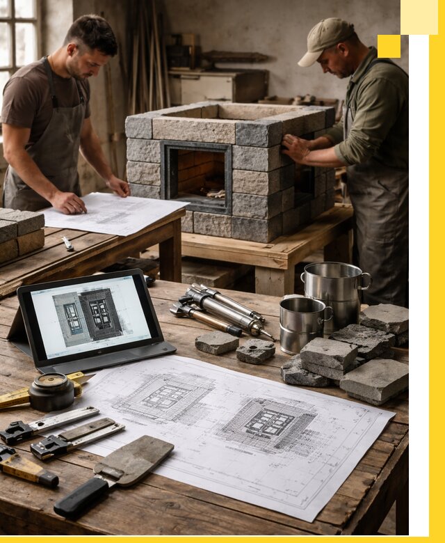 Разработка проектов печей с согласованием и монтажом в Кохме