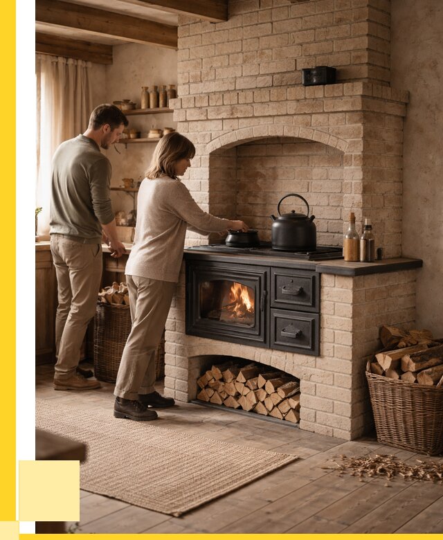 Печи с плитой в Кохме от 46746 р. | ЭриданКхм — кирпичная печь