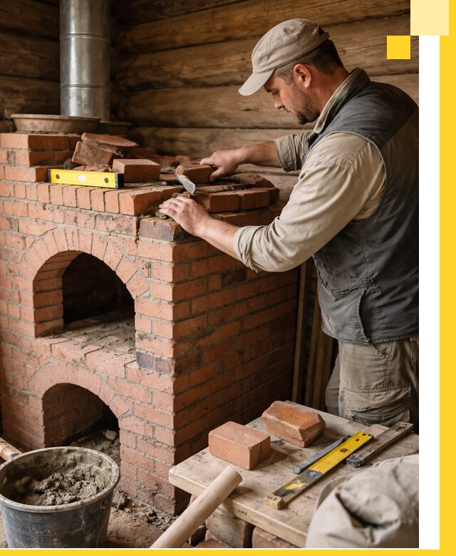 Изготовление и установка русских печей в Кохме под ключ