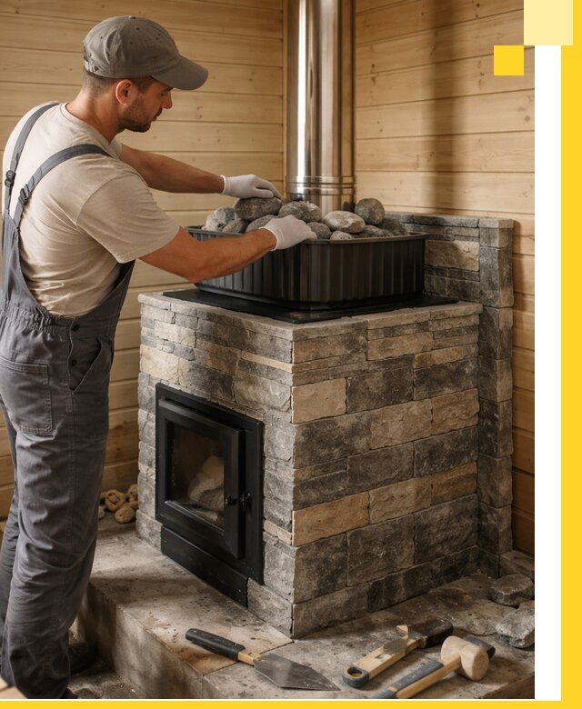 Печи для парной в Кохме, производство, монтаж и обслуживание