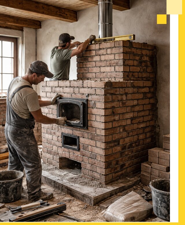 Печи для загородного дома под ключ в Кохме — монтаж и сервис