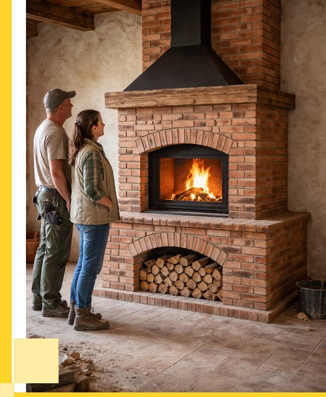 Печи камины из кирпича в Кохме от 124656 р. | ЭриданКхм