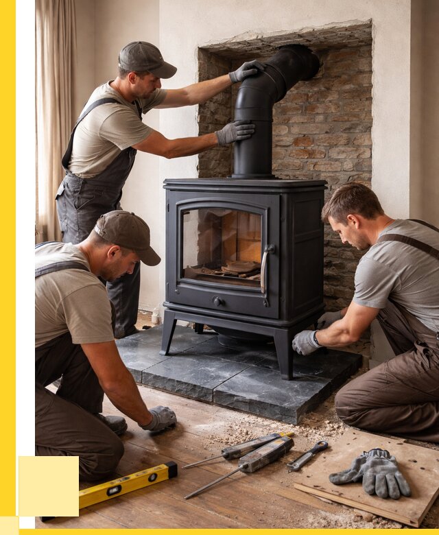 Монтаж печи камина в частном доме в Кохме от 25970 р. | ЭриданКхм