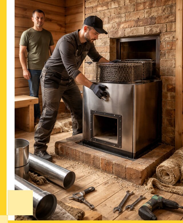 Монтаж банных печей под ключ в Кохме от 18698 р., ЭриданКхм