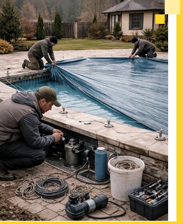 Консервация бассейнов в Кохме: подготовка к длительному хранению