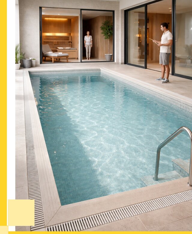 Отделка бассейна пленкой ПВХ в Кохме от 3636 р. - ЭриданКхм