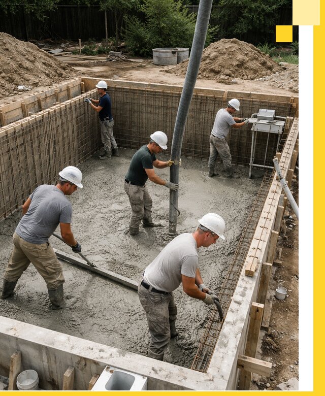 Строительство бетонных бассейнов под ключ в Кохме