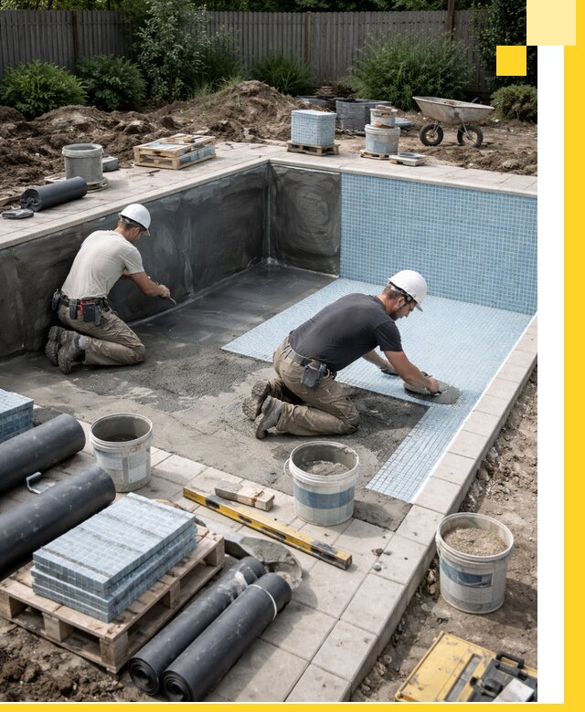 Проектирование и строительство стационарных бассейнов в Кохме