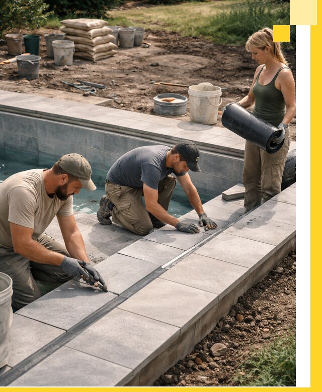 Строительство и монтаж уличных бассейнов под ключ в Кохме