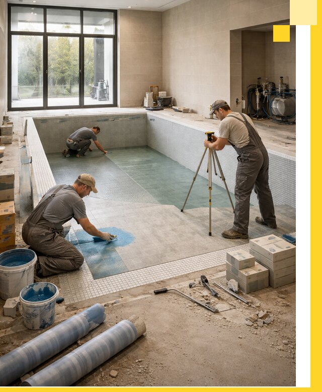 Проект и строительство закрытых бассейнов в Кохме под ключ