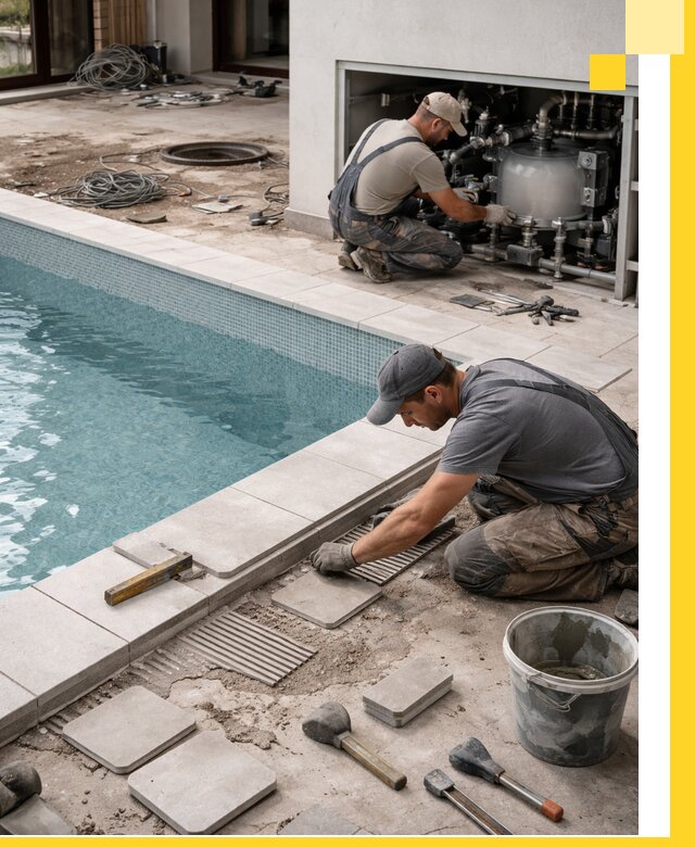 Строительство и монтаж бассейнов в коттедже в Кохме