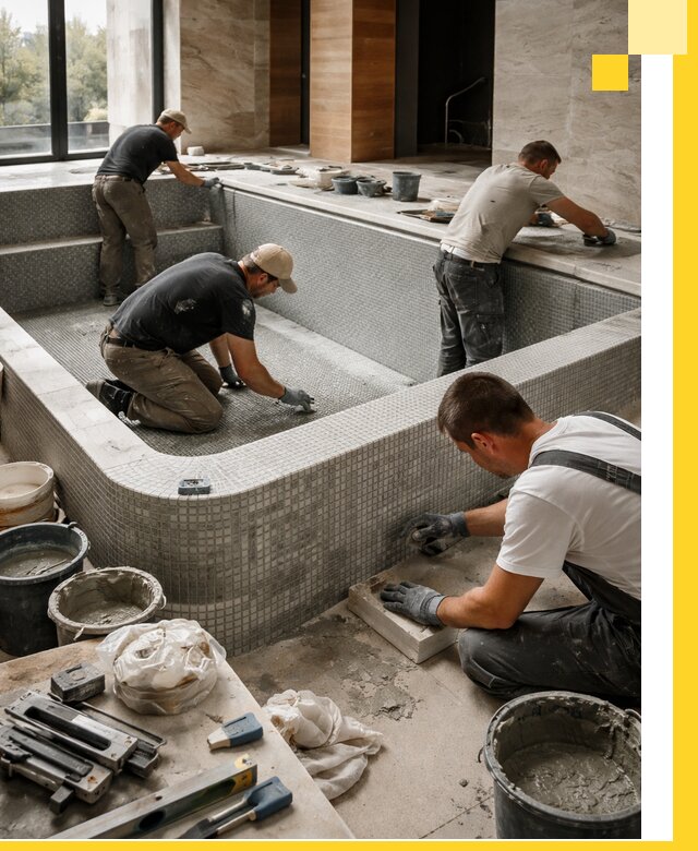 Строительство и установка СПА бассейнов под ключ в Кохме