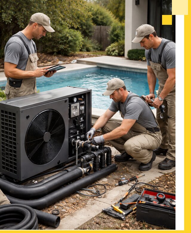 Проектирование и установка тепловых насосов для бассейнов в Кохме