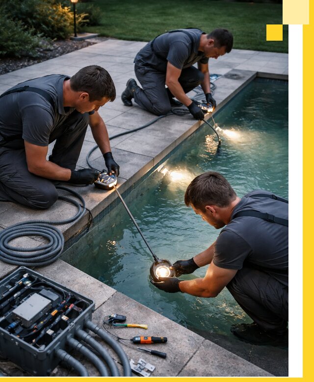 Профессиональное освещение бассейнов в Кохме: дизайн и монтаж