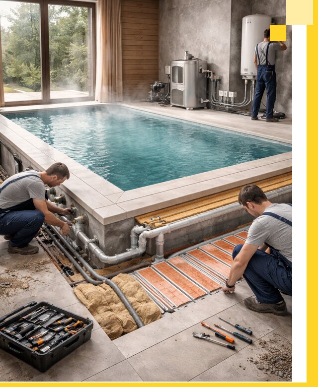 Проектирование и строительство тёплых бассейнов в Кохме