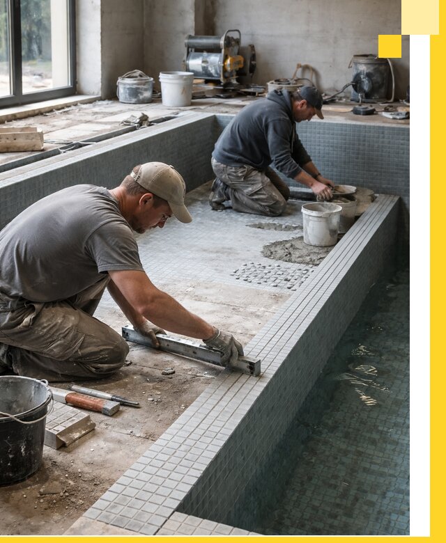 Строительство бассейна в частном доме в Кохме под ключ