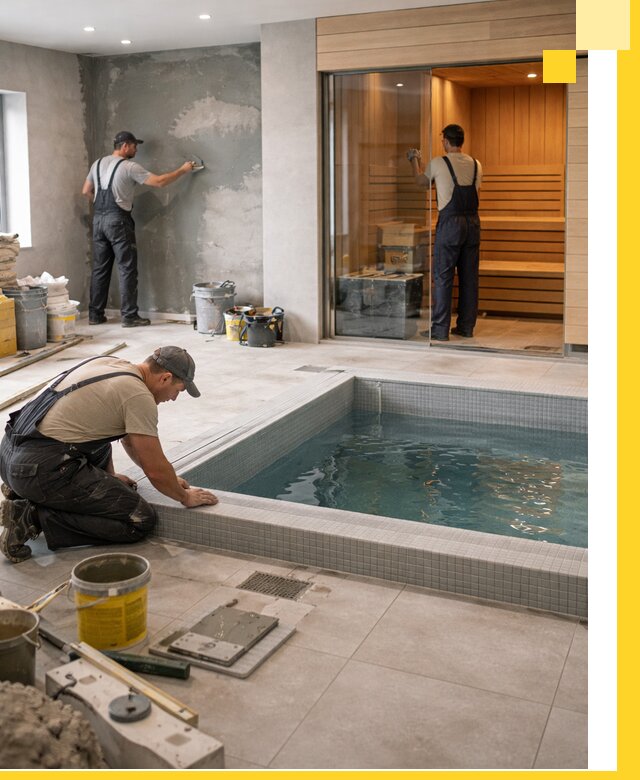 Проектирование и строительство сауны с бассейном в Кохме