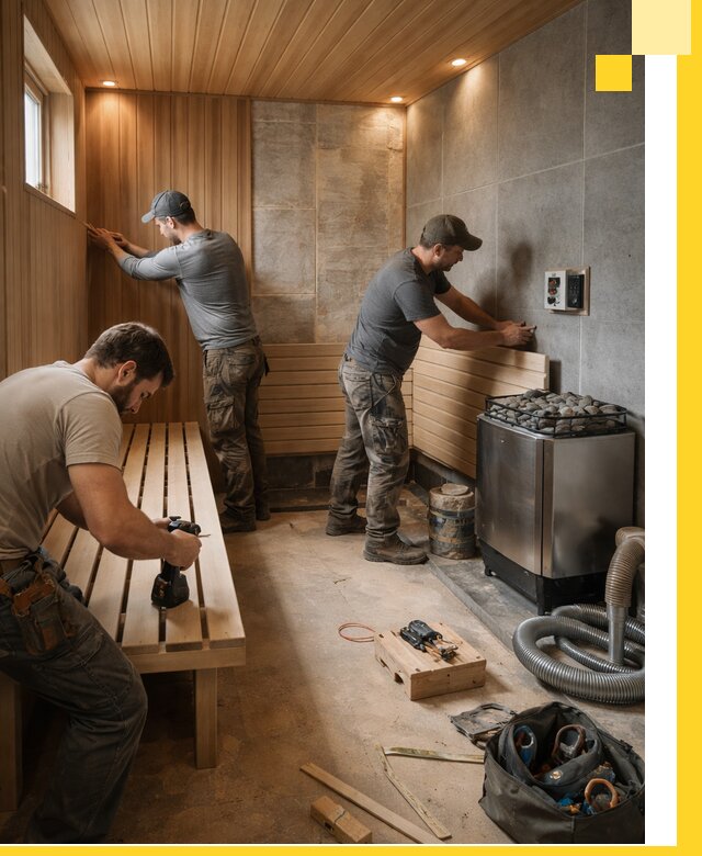 Сауны под ключ в Кохме, проектирование, строительство, отделка