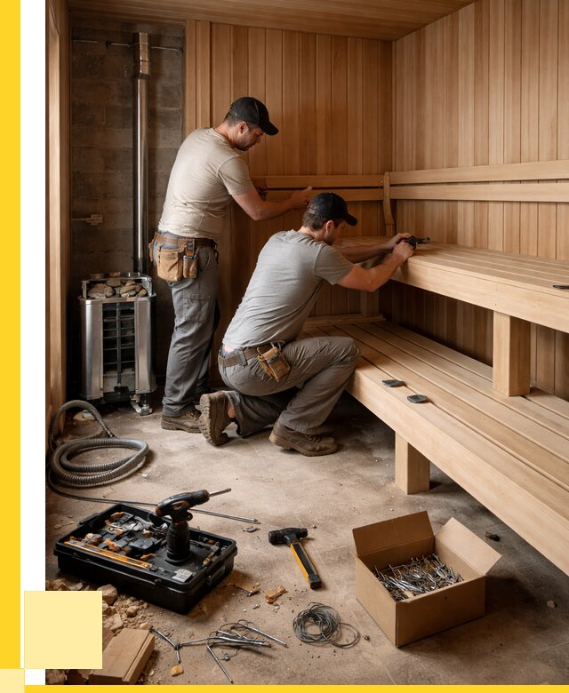 Монтаж саун под ключ в Кохме от 124656 р. | ЭриданКхм