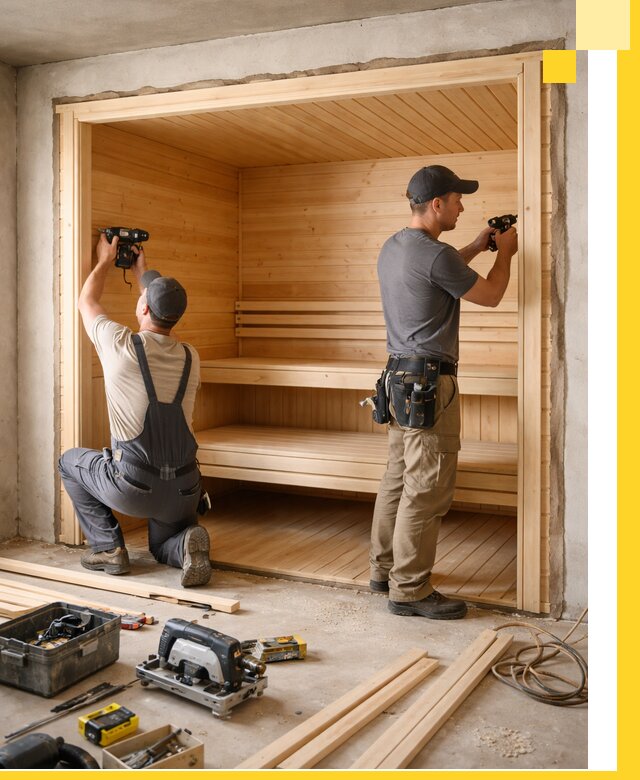 Монтаж саун под ключ в Кохме — проектирование и установка