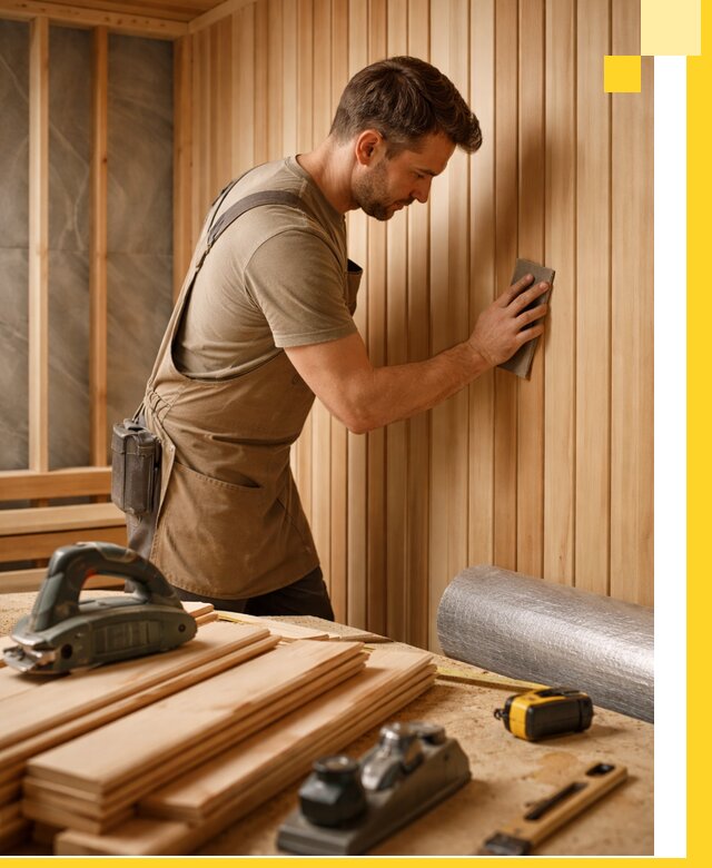 Профессиональная отделка саун и парных под ключ в Кохме