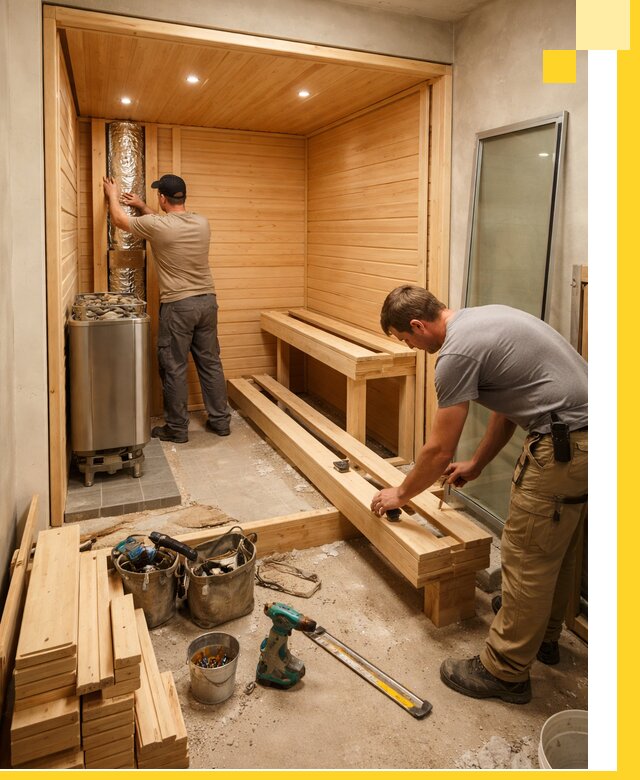 Проектирование и установка домашних саун под ключ в Кохме