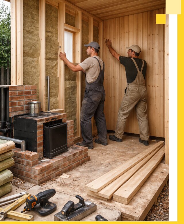 Строительство и установка дачных саун под ключ в Кохме