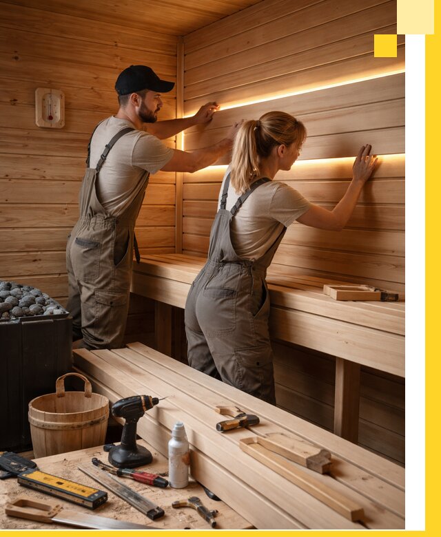 Дизайн саун и бань под ключ с индивидуальным проектом в Кохме