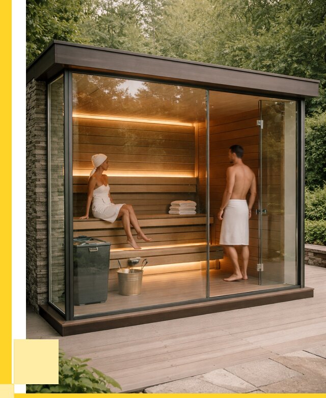 Сауна стеклянная и двери для сауны в Кохме от 259700 р. | ЭриданКхм