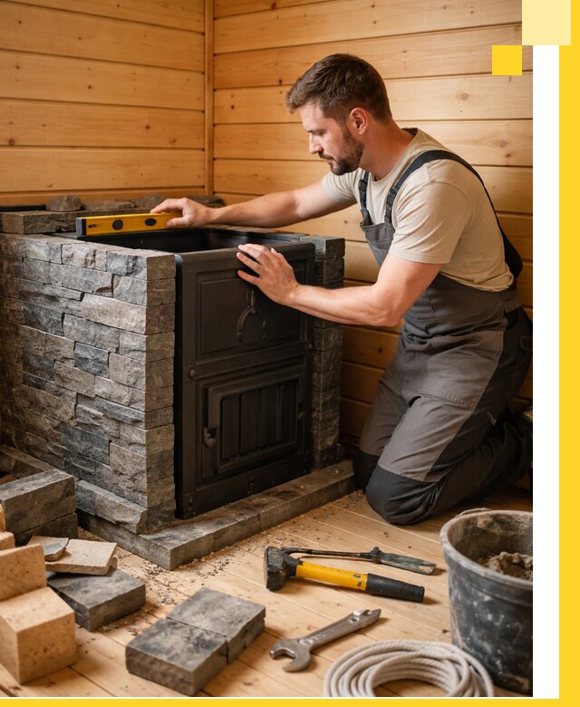 Производство и установка печей для саун под ключ в Кохме