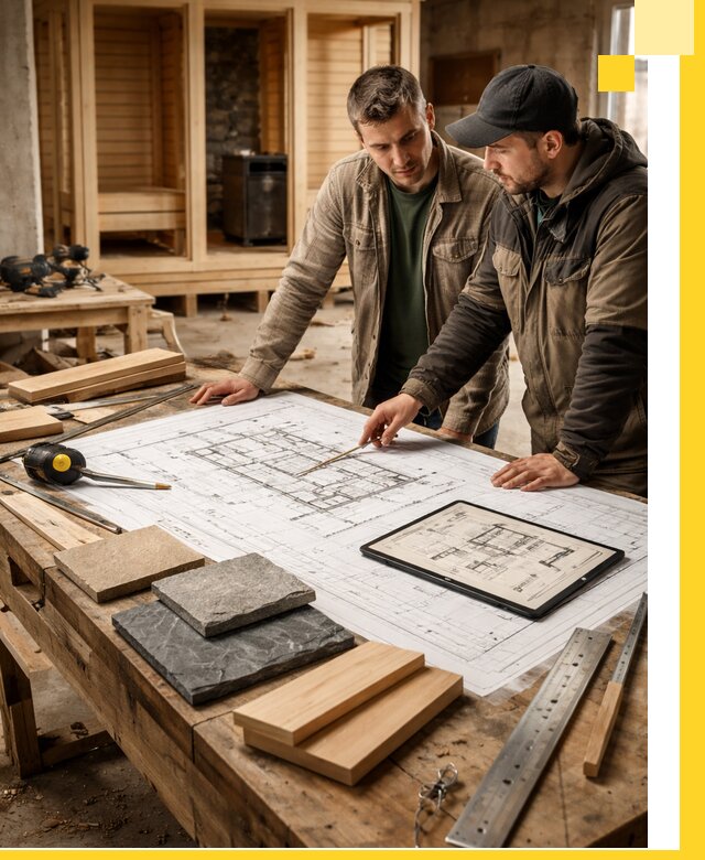 Проекты бань под ключ и планы строительства в Кохме