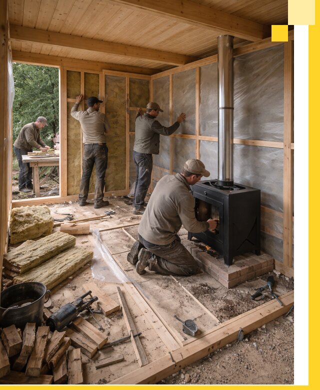 Профессиональный монтаж бань под ключ в Кохме для дома