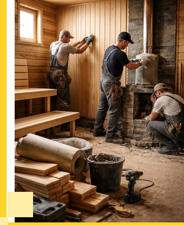 Ремонт бань под ключ в Кохме от 46746 р. | ЭриданКхм