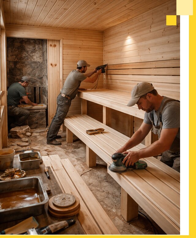 Профессиональная отделка бань в Кохме под ключ, с гарантией