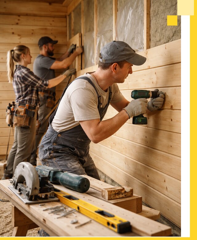 Обшивка бань под ключ в Кохме: отделка стен и потолков