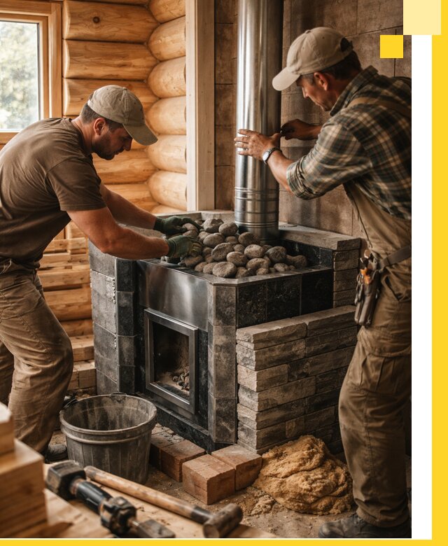 Строительство и отделка русских бань под ключ в Кохме