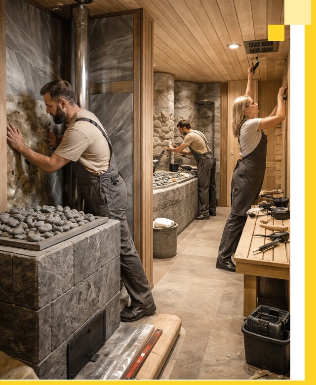 Строительство бань и SPA процедур в Кохме под ключ и отделкой