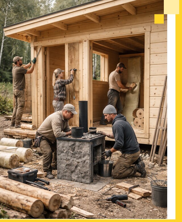 Купить баню под ключ в Кохме строительство монтаж отделка