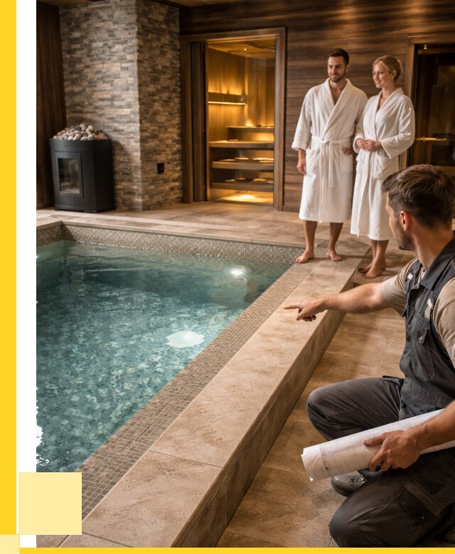 Проект бани с бассейном под ключ в Кохме от 67522 р. | ЭриданКхм