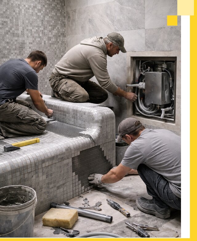 Проекты хамамов под ключ в Кохме и дизайн и строительство