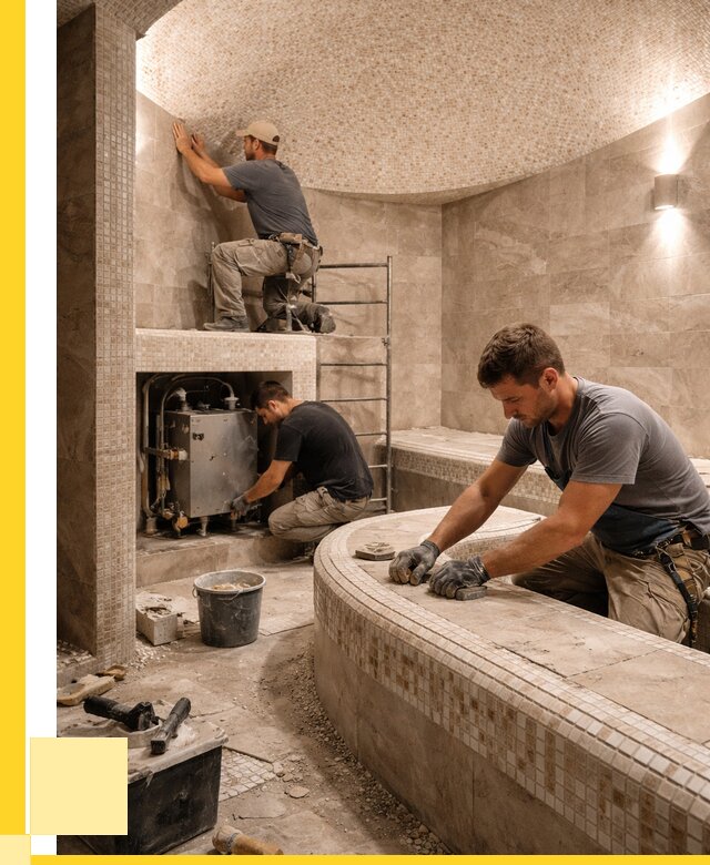 Монтаж хамамов под ключ в Кохме от 259700 р. ЭриданКхм