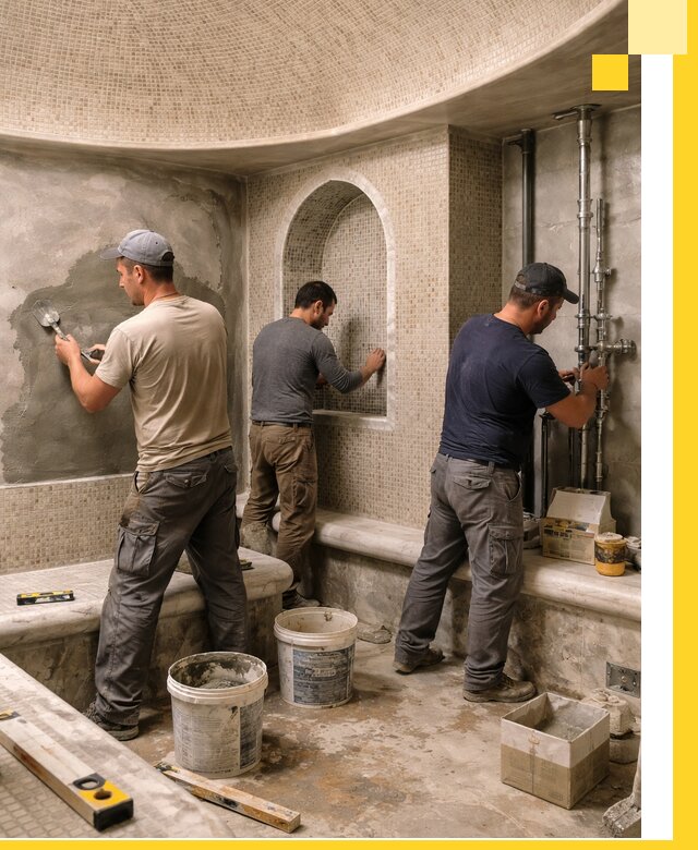 Профессиональный монтаж хамамов под ключ в Кохме с гарантией