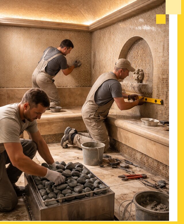 Проектирование и строительство хамама и сауны в Кохме